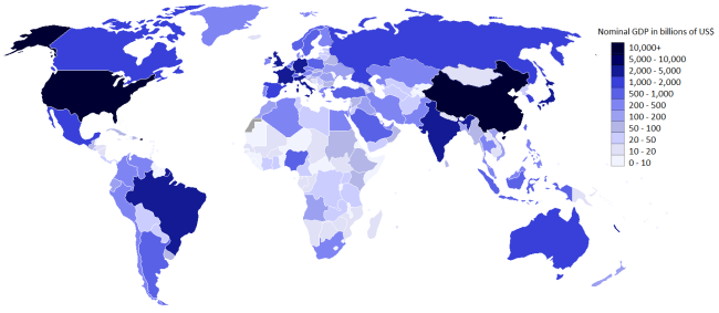 Список країн за рівнем ВВП