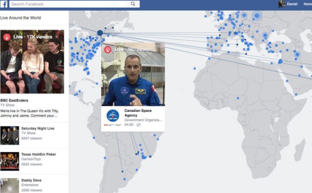 Facebook додає нову функцію, яка дозволяє переглядати світ в режимі онлайн