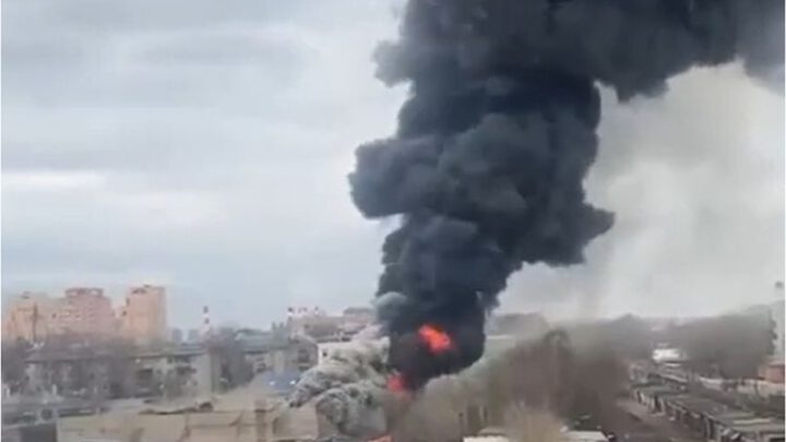 В «космической столице» России вспыхнул масштабный пожар